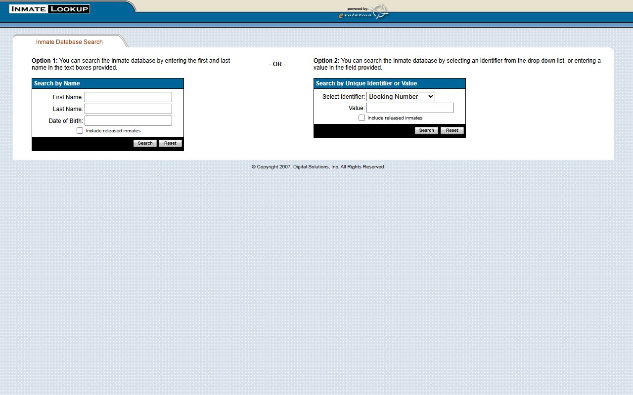 Bartlett Released Inmates county jail lookup page