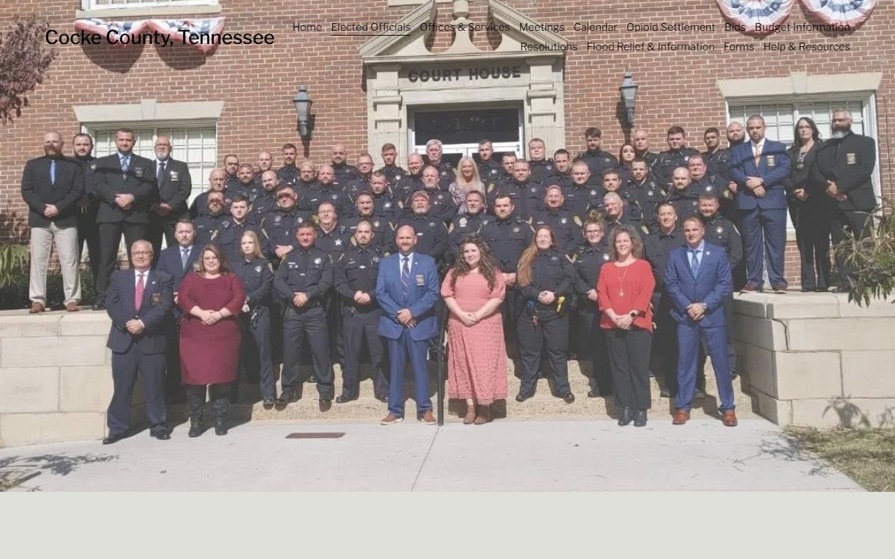 Cocke County Released Inmates sheriff office page