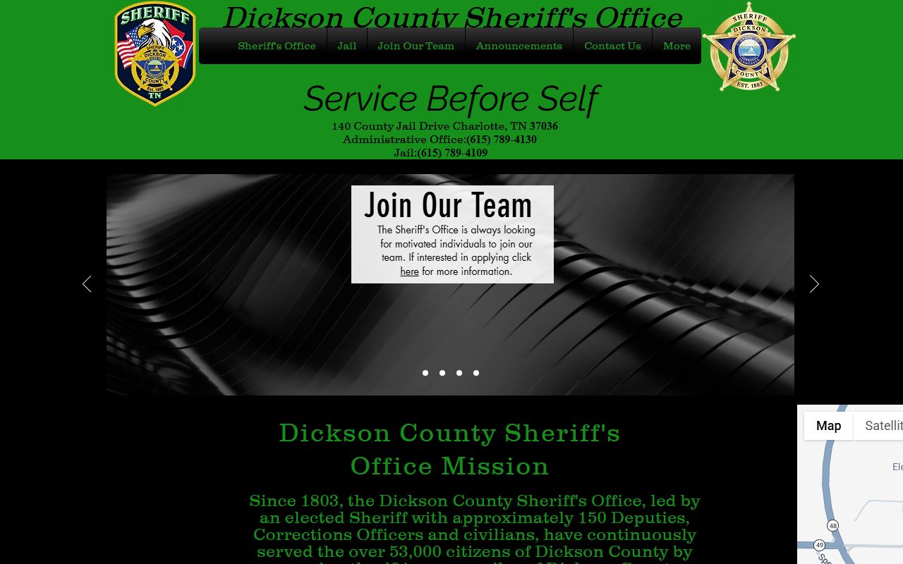 Dickson County Released Inmates sheriff page