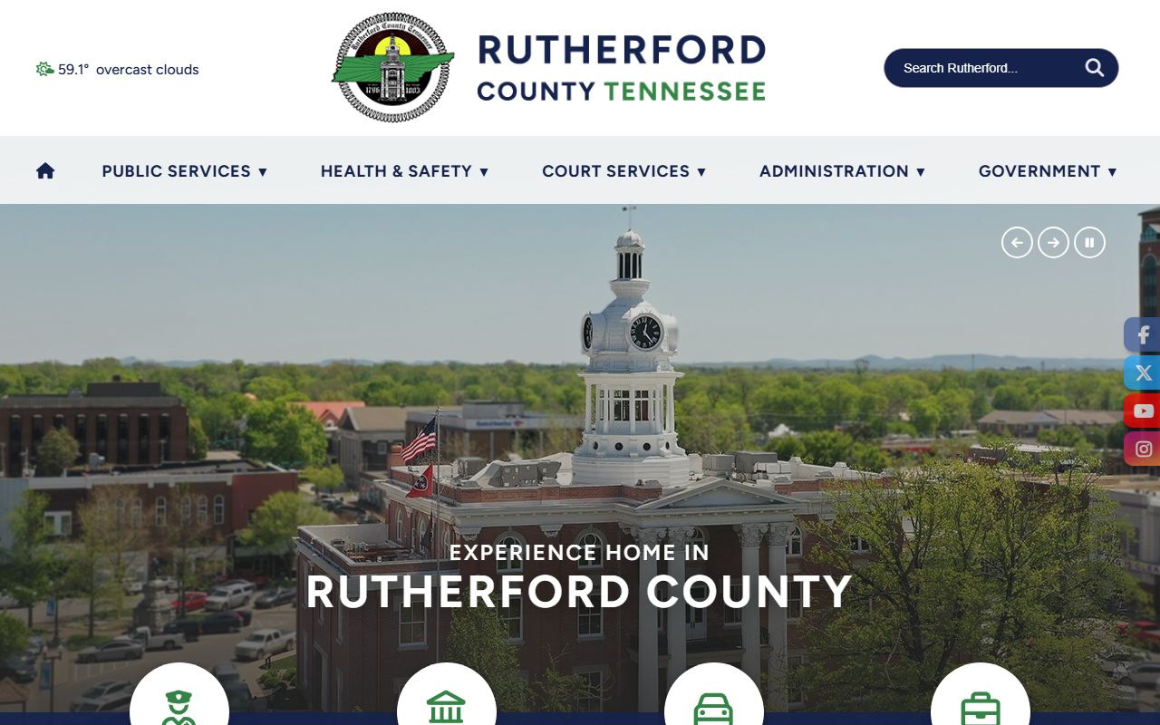 Rutherford County released inmates court records page