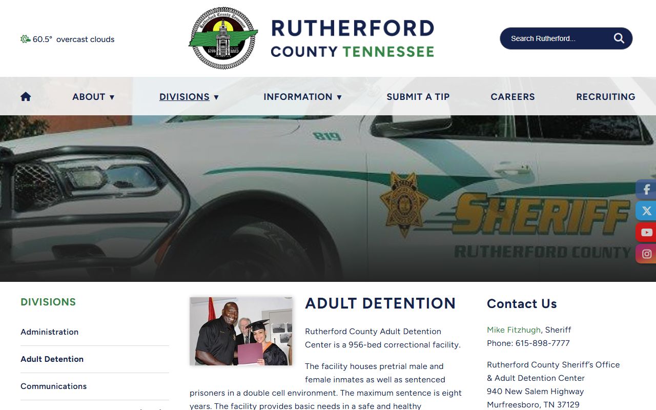 Rutherford County released inmates sheriff public records page
