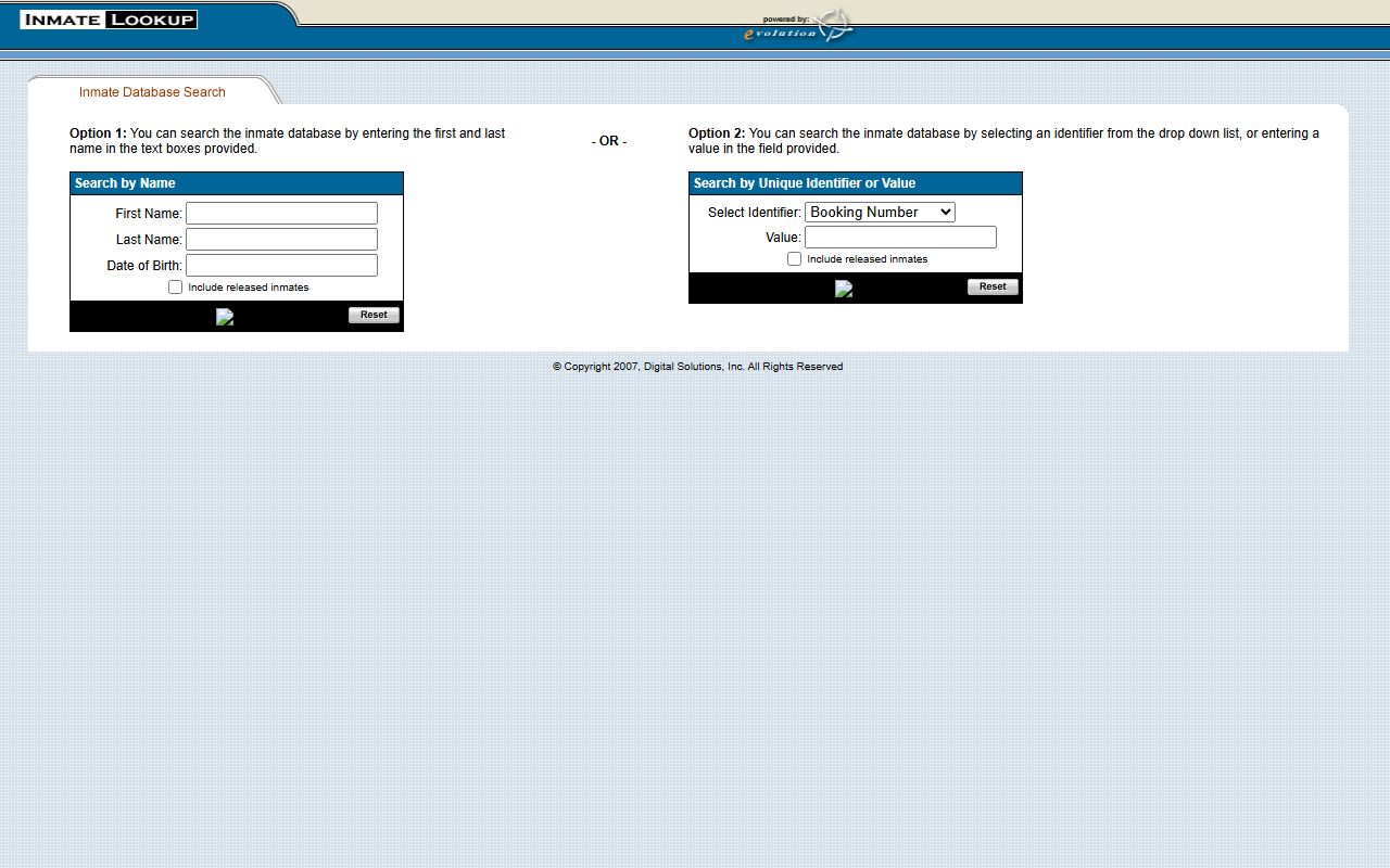 Shelby County released inmates public records page